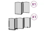 Vidaxl Dog Gate With Door Foldable 9 Panels Black 450 Cm Poplar Wood Vidaxl Dog Gate With Door Foldable 9 Panels Black 450 Cm Poplar Wood