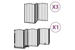 Vidaxl Dog Gate With Door Foldable 15 Panels Black 750 Cm Poplar Wood Vidaxl Dog Gate With Door Foldable 15 Panels Black 750 Cm Poplar Wood