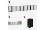 Vidaxl Dog Gate With Door Foldable 15 Panels Black 750 Cm Poplar Wood Vidaxl Dog Gate With Door Foldable 15 Panels Black 750 Cm Poplar Wood
