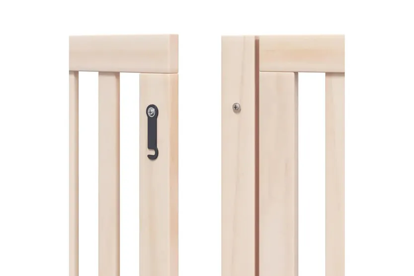 Vidaxl Dog Gate With Door Foldable 12 Panels 960 Cm Poplar Wood Vidaxl Dog Gate With Door Foldable 12 Panels 960 Cm Poplar Wood