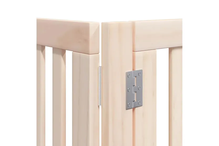 Vidaxl Dog Gate With Door Foldable 12 Panels 960 Cm Poplar Wood Vidaxl Dog Gate With Door Foldable 12 Panels 960 Cm Poplar Wood