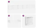 Vidaxl Dog Gate With Door Foldable 12 Panels White 960 Cm Poplar Wood Vidaxl Dog Gate With Door Foldable 12 Panels White 960 Cm Poplar Wood