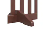 Vidaxl Dog Gate With Door Foldable 12 Panels Brown 960 Cm Poplar Wood Vidaxl Dog Gate With Door Foldable 12 Panels Brown 960 Cm Poplar Wood