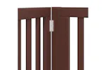 Vidaxl Dog Gate With Door Foldable 12 Panels Brown 960 Cm Poplar Wood Vidaxl Dog Gate With Door Foldable 12 Panels Brown 960 Cm Poplar Wood