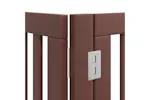Vidaxl Dog Gate With Door Foldable 12 Panels Brown 960 Cm Poplar Wood Vidaxl Dog Gate With Door Foldable 12 Panels Brown 960 Cm Poplar Wood