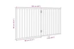 Vidaxl Dog Gate Foldable 2 Panels 160 Cm Poplar Wood Vidaxl Dog Gate Foldable 2 Panels 160 Cm Poplar Wood