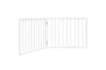 Vidaxl Dog Gate Foldable 2 Panels White 160 Cm Poplar Wood Vidaxl Dog Gate Foldable 2 Panels White 160 Cm Poplar Wood