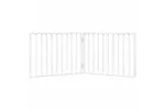Vidaxl Dog Gate Foldable 2 Panels White 160 Cm Poplar Wood Vidaxl Dog Gate Foldable 2 Panels White 160 Cm Poplar Wood