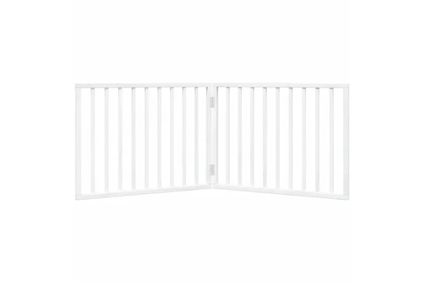 Vidaxl Dog Gate Foldable 2 Panels White 160 Cm Poplar Wood Vidaxl Dog Gate Foldable 2 Panels White 160 Cm Poplar Wood