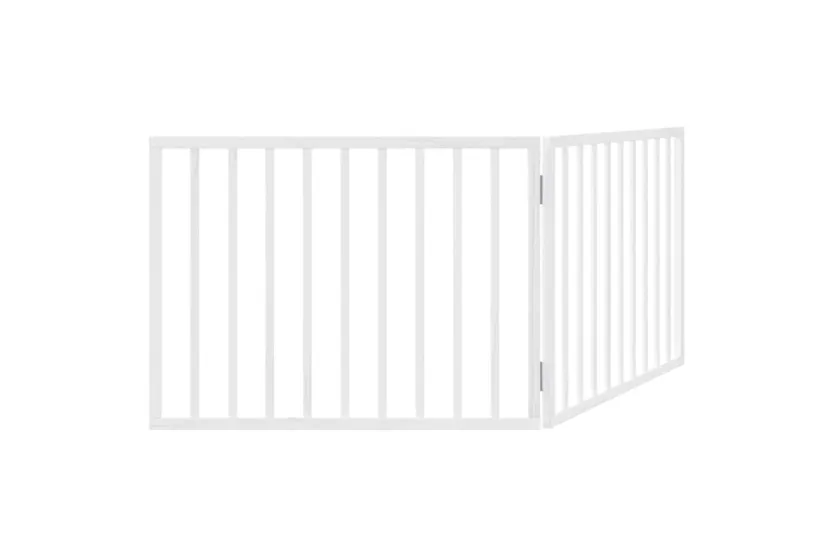 Vidaxl Dog Gate Foldable 2 Panels White 160 Cm Poplar Wood Vidaxl Dog Gate Foldable 2 Panels White 160 Cm Poplar Wood
