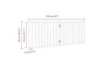 Vidaxl Dog Gate Foldable 2 Panels White 160 Cm Poplar Wood Vidaxl Dog Gate Foldable 2 Panels White 160 Cm Poplar Wood