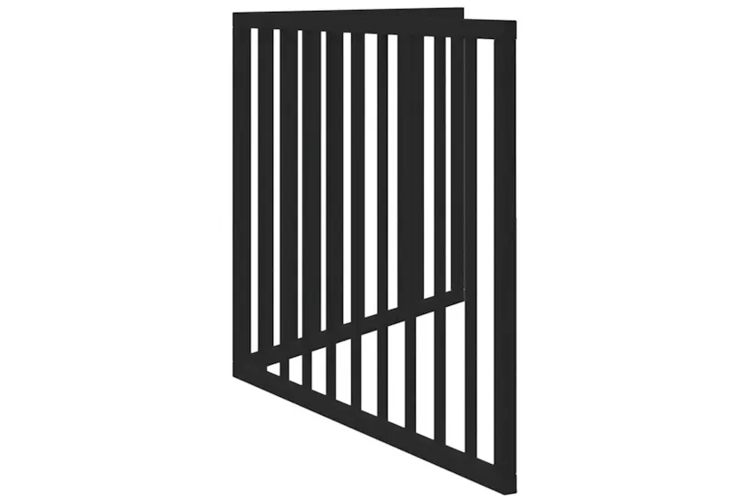 Vidaxl Dog Gate Foldable 2 Panels Black 160 Cm Poplar Wood Vidaxl Dog Gate Foldable 2 Panels Black 160 Cm Poplar Wood