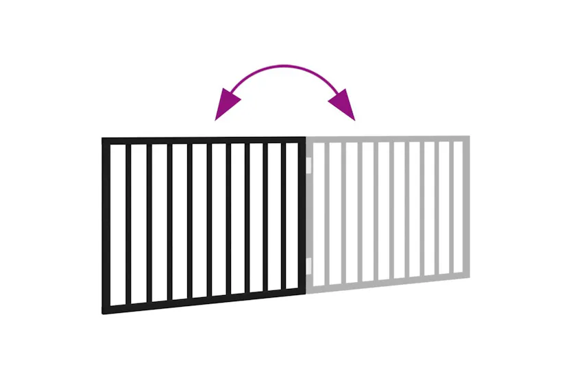 Vidaxl Dog Gate Foldable 2 Panels Black 160 Cm Poplar Wood Vidaxl Dog Gate Foldable 2 Panels Black 160 Cm Poplar Wood