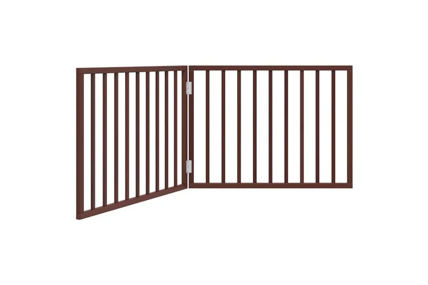 Vidaxl Dog Gate Foldable 2 Panels Brown 160 Cm Poplar Wood Vidaxl Dog Gate Foldable 2 Panels Brown 160 Cm Poplar Wood
