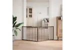 Vidaxl Dog Gate Foldable 2 Panels Brown 160 Cm Poplar Wood Vidaxl Dog Gate Foldable 2 Panels Brown 160 Cm Poplar Wood