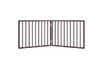 Vidaxl Dog Gate Foldable 2 Panels Brown 160 Cm Poplar Wood Vidaxl Dog Gate Foldable 2 Panels Brown 160 Cm Poplar Wood