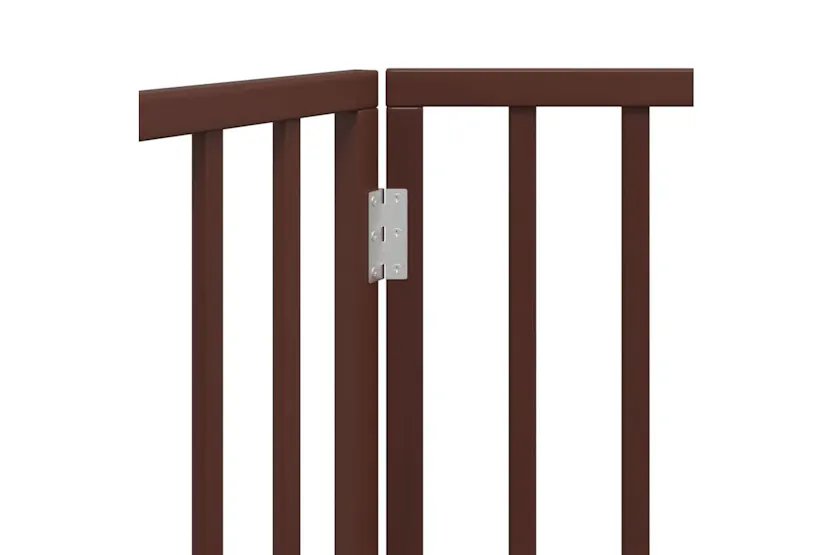 Vidaxl Dog Gate Foldable 2 Panels Brown 160 Cm Poplar Wood Vidaxl Dog Gate Foldable 2 Panels Brown 160 Cm Poplar Wood