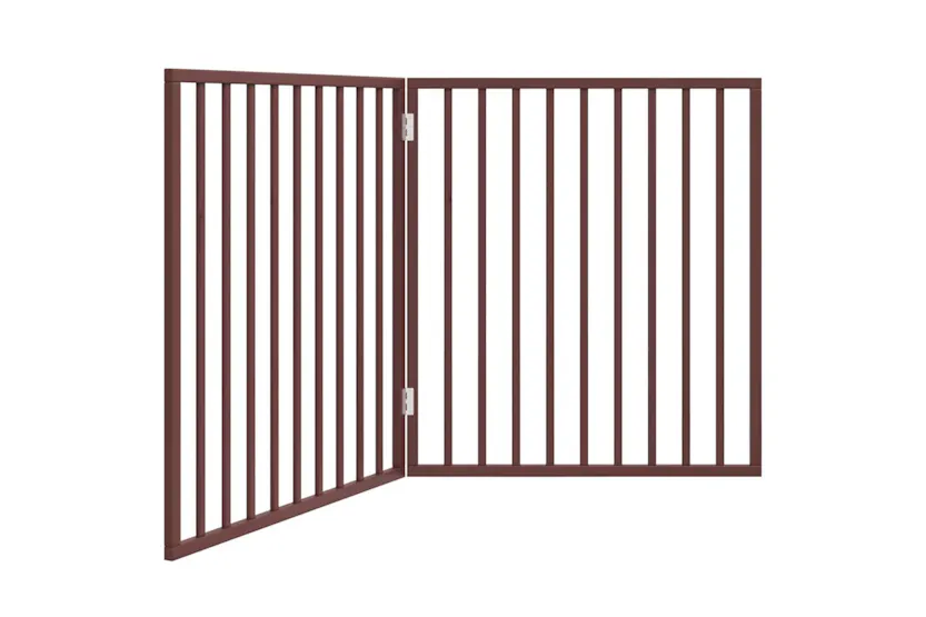 Vidaxl Dog Gate Foldable 2 Panels Brown 160 Cm Poplar Wood Vidaxl Dog Gate Foldable 2 Panels Brown 160 Cm Poplar Wood