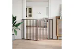 Vidaxl Dog Gate Foldable 2 Panels Brown 160 Cm Poplar Wood Vidaxl Dog Gate Foldable 2 Panels Brown 160 Cm Poplar Wood