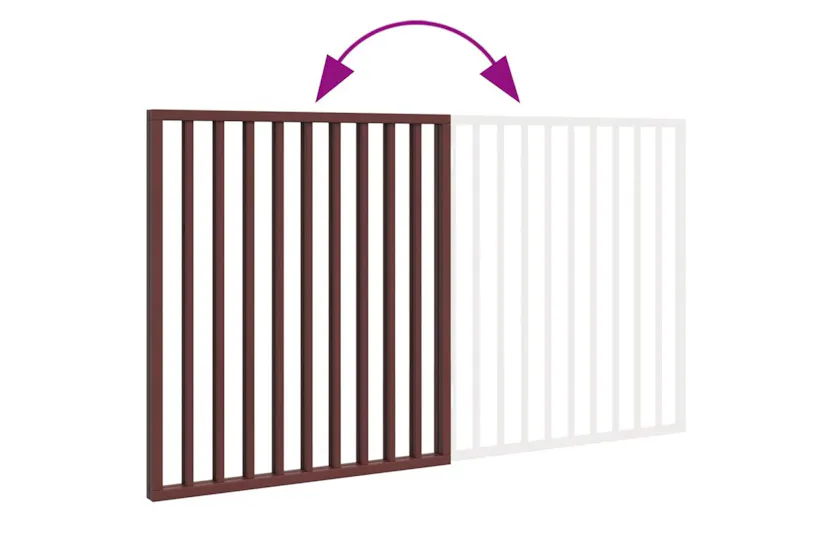 Vidaxl Dog Gate Foldable 2 Panels Brown 160 Cm Poplar Wood Vidaxl Dog Gate Foldable 2 Panels Brown 160 Cm Poplar Wood