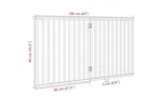 Vidaxl Dog Gate Foldable 2 Panels Brown 160 Cm Poplar Wood Vidaxl Dog Gate Foldable 2 Panels Brown 160 Cm Poplar Wood