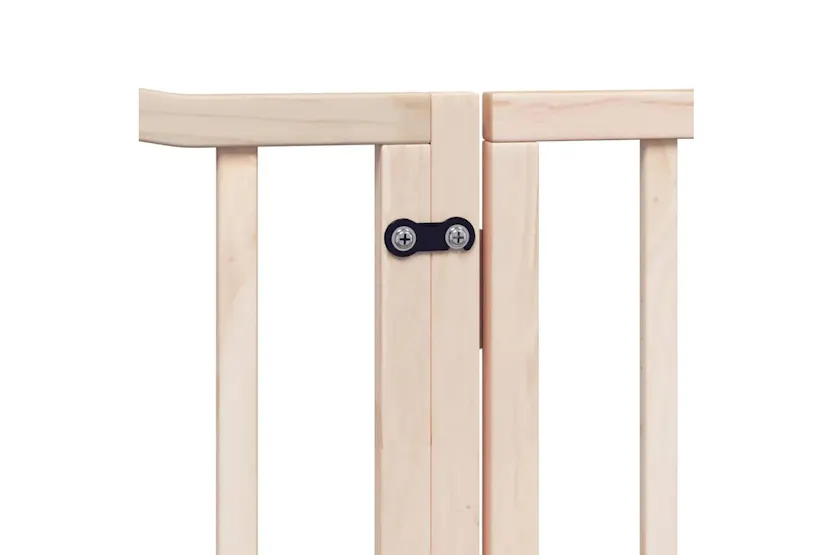 Vidaxl Dog Gate With Door Foldable 6 Panels 480 Cm Poplar Wood Vidaxl Dog Gate With Door Foldable 6 Panels 480 Cm Poplar Wood