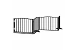 Vidaxl Dog Gate With Door Foldable 12 Panels Black 960 Cm Poplar Wood Vidaxl Dog Gate With Door Foldable 12 Panels Black 960 Cm Poplar Wood