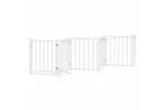 Vidaxl Dog Gate With Door Foldable 15 Panels White 750 Cm Poplar Wood Vidaxl Dog Gate With Door Foldable 15 Panels White 750 Cm Poplar Wood