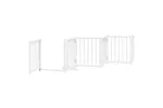 Vidaxl Dog Gate With Door Foldable 15 Panels White 750 Cm Poplar Wood Vidaxl Dog Gate With Door Foldable 15 Panels White 750 Cm Poplar Wood