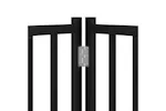 Vidaxl Dog Gate With Door Foldable 12 Panels Black 600 Cm Poplar Wood Vidaxl Dog Gate With Door Foldable 12 Panels Black 600 Cm Poplar Wood