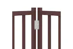 Vidaxl Dog Gate With Door Foldable 9 Panels Brown 450 Cm Poplar Wood Vidaxl Dog Gate With Door Foldable 9 Panels Brown 450 Cm Poplar Wood