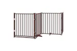 Vidaxl Dog Gate With Door Foldable 10 Panels Brown 800 Cm Poplar Wood Vidaxl Dog Gate With Door Foldable 10 Panels Brown 800 Cm Poplar Wood