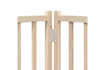 Vidaxl Dog Gate With Door Foldable 12 Panels 960 Cm Poplar Wood Vidaxl Dog Gate With Door Foldable 12 Panels 960 Cm Poplar Wood