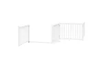 Vidaxl Dog Gate With Door Foldable 12 Panels White 960 Cm Poplar Wood Vidaxl Dog Gate With Door Foldable 12 Panels White 960 Cm Poplar Wood