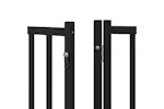 Vidaxl Dog Gate With Door Foldable 10 Panels Black 800 Cm Poplar Wood Vidaxl Dog Gate With Door Foldable 10 Panels Black 800 Cm Poplar Wood
