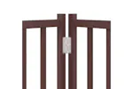 Vidaxl Dog Gate With Door Foldable 6 Panels Brown 480 Cm Poplar Wood Vidaxl Dog Gate With Door Foldable 6 Panels Brown 480 Cm Poplar Wood
