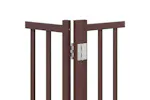 Vidaxl Dog Gate With Door Foldable 6 Panels Brown 480 Cm Poplar Wood Vidaxl Dog Gate With Door Foldable 6 Panels Brown 480 Cm Poplar Wood