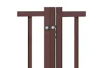 Vidaxl Dog Gate With Door Foldable 10 Panels Brown 800 Cm Poplar Wood Vidaxl Dog Gate With Door Foldable 10 Panels Brown 800 Cm Poplar Wood