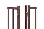 Vidaxl Dog Gate With Door Foldable 10 Panels Brown 800 Cm Poplar Wood Vidaxl Dog Gate With Door Foldable 10 Panels Brown 800 Cm Poplar Wood