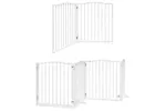 Vidaxl Dog Gate With Door Foldable 6 Panels White 480 Cm Poplar Wood Vidaxl Dog Gate With Door Foldable 6 Panels White 480 Cm Poplar Wood