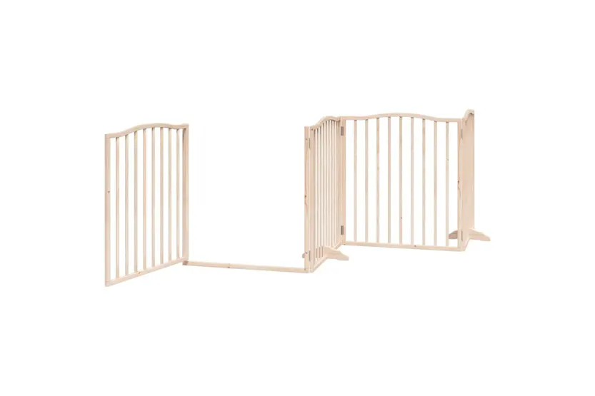 Vidaxl Dog Gate With Door Foldable 8 Panels 640 Cm Poplar Wood Vidaxl Dog Gate With Door Foldable 8 Panels 640 Cm Poplar Wood