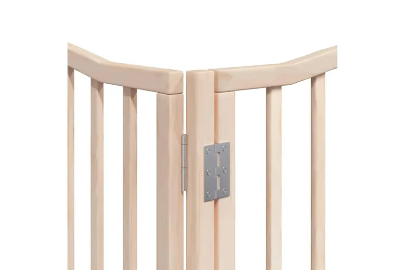 Vidaxl Dog Gate With Door Foldable 8 Panels 640 Cm Poplar Wood Vidaxl Dog Gate With Door Foldable 8 Panels 640 Cm Poplar Wood