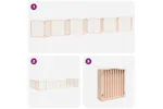 Vidaxl Dog Gate With Door Foldable 12 Panels 960 Cm Poplar Wood Vidaxl Dog Gate With Door Foldable 12 Panels 960 Cm Poplar Wood