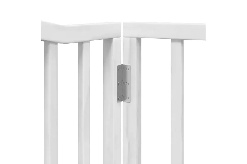 Vidaxl Dog Gate With Door Foldable 10 Panels White 800 Cm Poplar Wood Vidaxl Dog Gate With Door Foldable 10 Panels White 800 Cm Poplar Wood