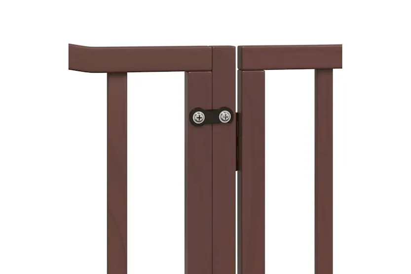 Vidaxl Dog Gate With Door Foldable 6 Panels Brown 480 Cm Poplar Wood Vidaxl Dog Gate With Door Foldable 6 Panels Brown 480 Cm Poplar Wood
