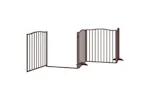 Vidaxl Dog Gate With Door Foldable 12 Panels Brown 960 Cm Poplar Wood Vidaxl Dog Gate With Door Foldable 12 Panels Brown 960 Cm Poplar Wood