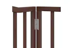Vidaxl Dog Gate With Door Foldable 12 Panels Brown 960 Cm Poplar Wood Vidaxl Dog Gate With Door Foldable 12 Panels Brown 960 Cm Poplar Wood