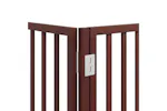 Vidaxl Dog Gate With Door Foldable 8 Panels Brown 640 Cm Poplar Wood Vidaxl Dog Gate With Door Foldable 8 Panels Brown 640 Cm Poplar Wood