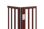 Vidaxl Dog Gate With Door Foldable 9 Panels Brown 450 Cm Poplar Wood Vidaxl Dog Gate With Door Foldable 9 Panels Brown 450 Cm Poplar Wood