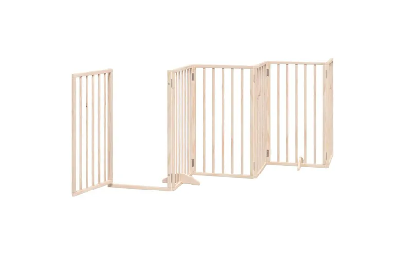 Vidaxl Dog Gate With Door Foldable 12 Panels 600 Cm Poplar Wood Vidaxl Dog Gate With Door Foldable 12 Panels 600 Cm Poplar Wood